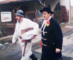 Mokropeský masopust 1994, společně s dlouholetým principálem Tomášem Pechem