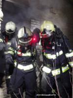 Výcvik jednotky v reálných podmínkách požáru
