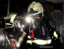 Výcvik jednotky v reálných podmínkách požáru