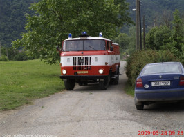 Cvičný požár mokropeské školy