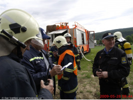 Cvičný požár mokropeské školy