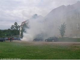 Taktické cvičení  Požár mokropeské školy 2009