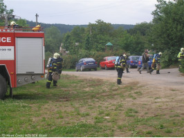 Taktické cvičení  Požár mokropeské školy 2009