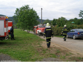 Taktické cvičení  Požár mokropeské školy 2009