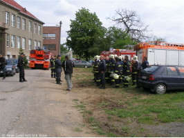 Taktické cvičení  Požár mokropeské školy 2009