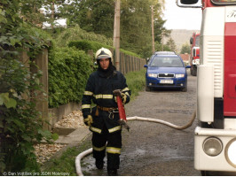 Požár vily ve Střední ulici