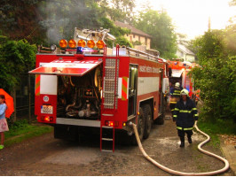 Požár vily ve Střední ulici