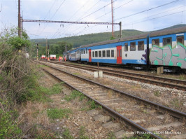 Vykolejený vlak Øevnice