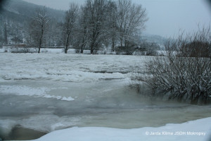 Ledová bariéra leden 12.1.2010 odpoledne