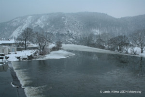 Ledová bariéra leden 12.1.2010 odpoledne