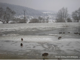 Ledová bariéra leden 12.1.2010 odpoledne