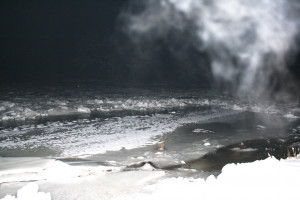 Ledová bariéra leden 12.1.2010 večer
