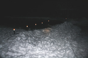Ledová bariéra leden 12.1.2010 večer