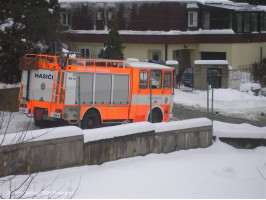 Odstranění sněhu na mateřské školce