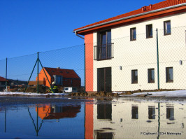 Čerpání zatopeného domu v ulici Malinová