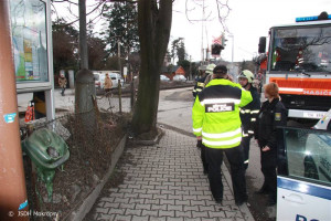 Požár odpadkového koše nádraží Černošice