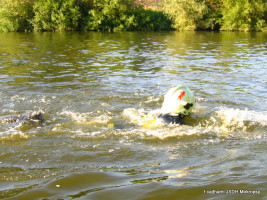 Pondělní výcvik u řeky 