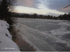 Ledová bariera na řece V
