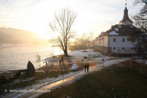 Ledová bariera na řece 8.1.2011