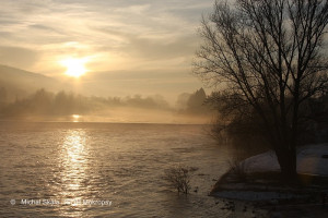 Ledová bariera na řece 8.1.2011