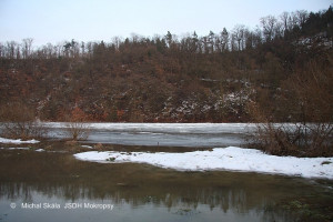 Ledová bariera na řece 8.1.2011