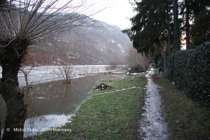 Ledová bariera na řece 8.1.2011