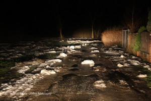 Ledová bariera na řece 8.1.2011