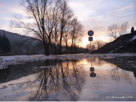 Ledová bariera na řece 8.1.2011