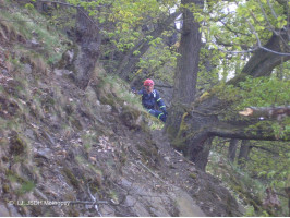 Záchrana ovce v lokalitě Hladká skála