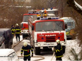 Požár drážního domu ulice K vodárně II