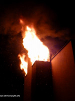 Požár rodinného domu ulice Vrážská