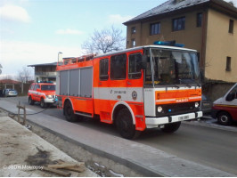 Požár hrabanky ulice Karlická