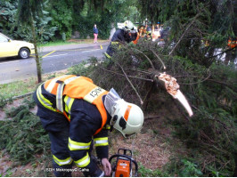 Likvidace následků  bouře a nárazového větru