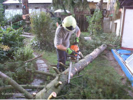 Likvidace následků bouře a nárazového větru