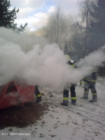 Požár velkoobjemového kontejneru ulice Ukrajinská