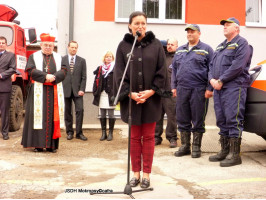 Požehnání v mokropeské hasičárně