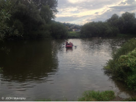 Pondělní výcvik na raftu