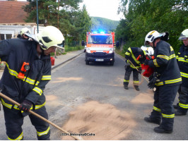 Likvidace olejové skvrny ulice Kladenská