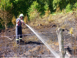 Požár lesní školky k.ú. Vonoklasy