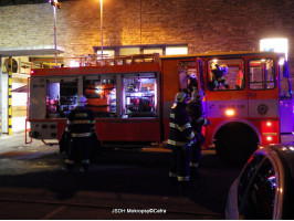 Požár auta v podzemní garáži ulice Táborská