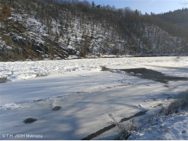 Ledové bariéry na řece Berounce
