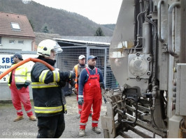 Požár odpadu v popelářském voze ulice Srbská