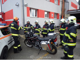 Výcvik jednotky dopravni nehoda OA-NA-motocykl