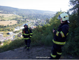 Záchrana paraglidisty kopec Staňkovka