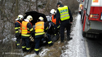 Dopravní nehoda 1xOA Dobřichovický kopec