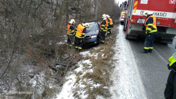 Dopravní nehoda 1xOA Dobřichovický kopec
