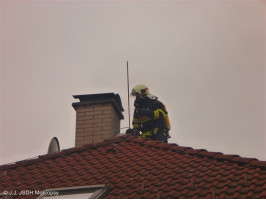 Požár komína RD ulice Šeříková