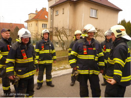 Požár komína RD ulice Šeříková