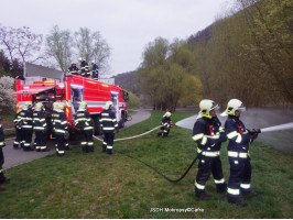 Zaškolení hasičů na CAS 30 Scania