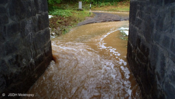 Zásahy spojené s přívalovým deštěm k.ú. Černošice